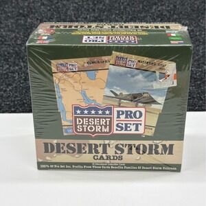 1991 Pro Set Desert Storm Trading Cards Factory Sealed Box 36 Packs Military Wax